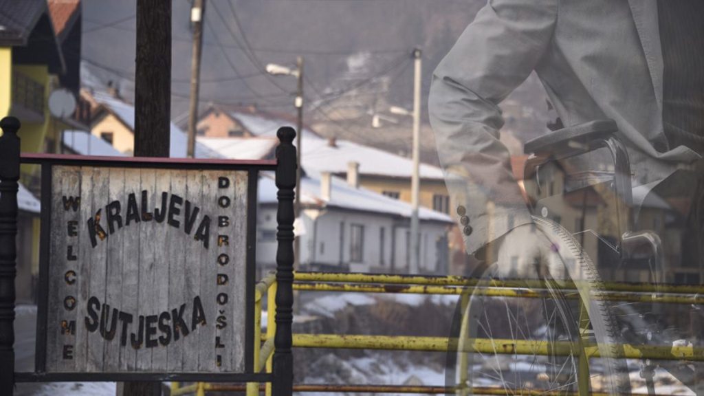 Kompozicija natpisa Kraljeva Sutjeska, naselja i arhivskog portreta
