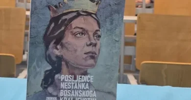Naslovnica zbornika Posljedice nestanka Bosanskoga Kraljevstva s likom kraljice Katarine